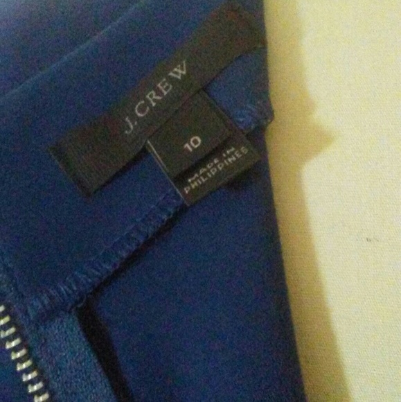 J Crew Cobalt Blue Fitted Long Sleeve Sheath Dress - Picture 5 of 8